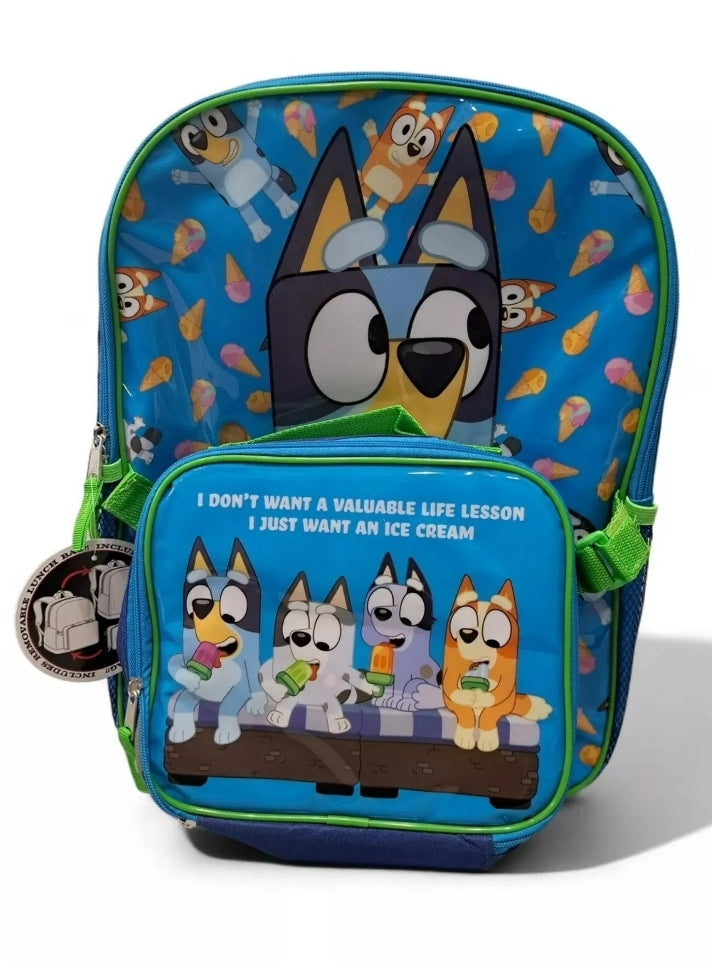 Bluey | Backpack with Built-in Lunch Bag